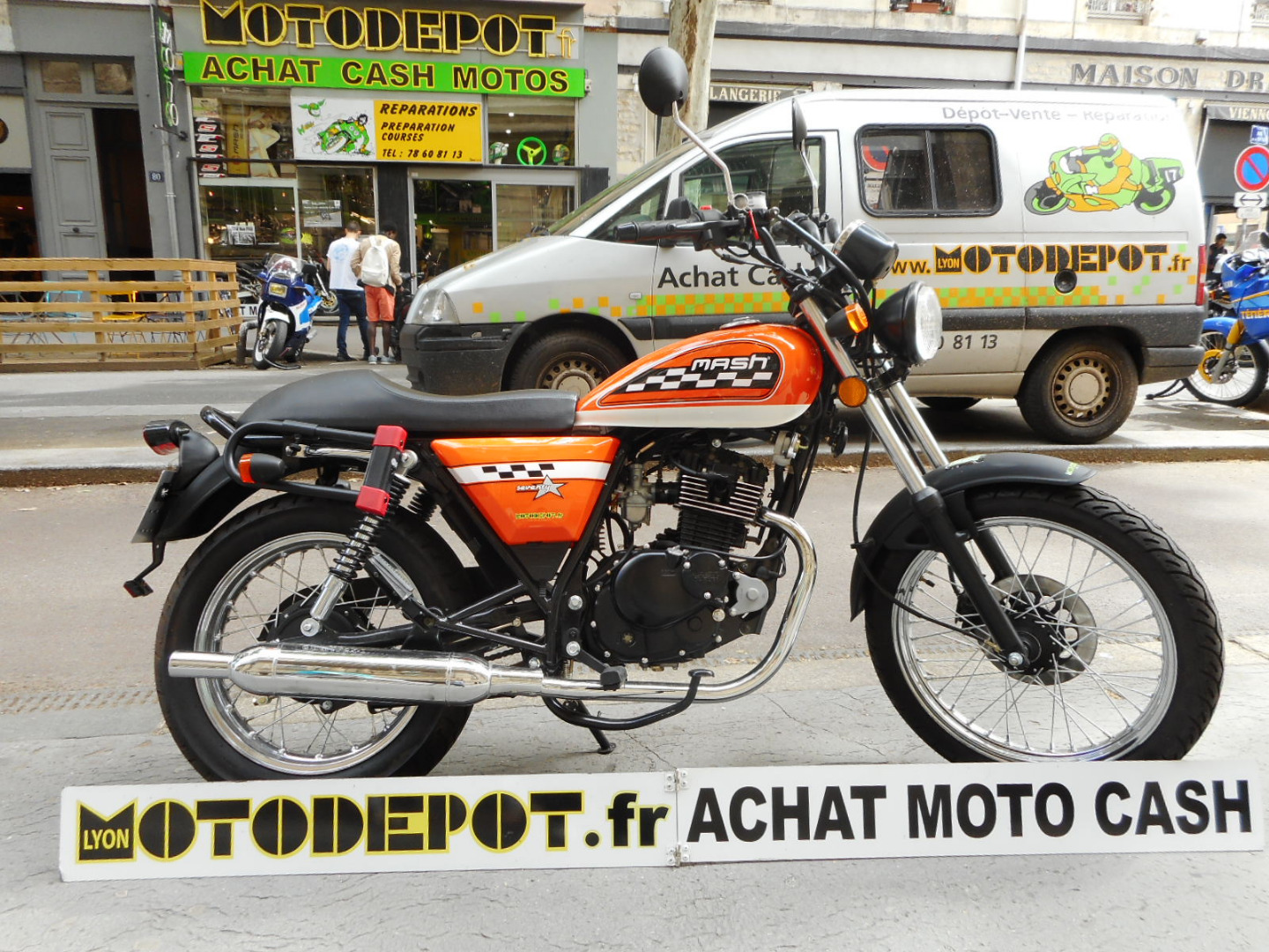 Moto depot Motos d’occasion collection mash, SEVENTY 125 MASH ORANGE